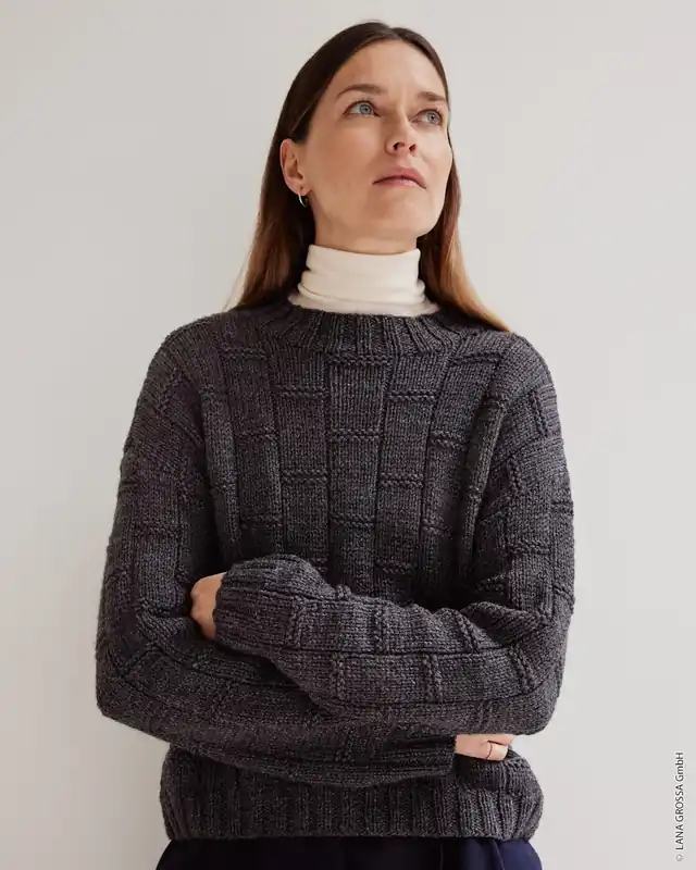 Pullover Mit Strukturmuster aus New Classic Rabatt