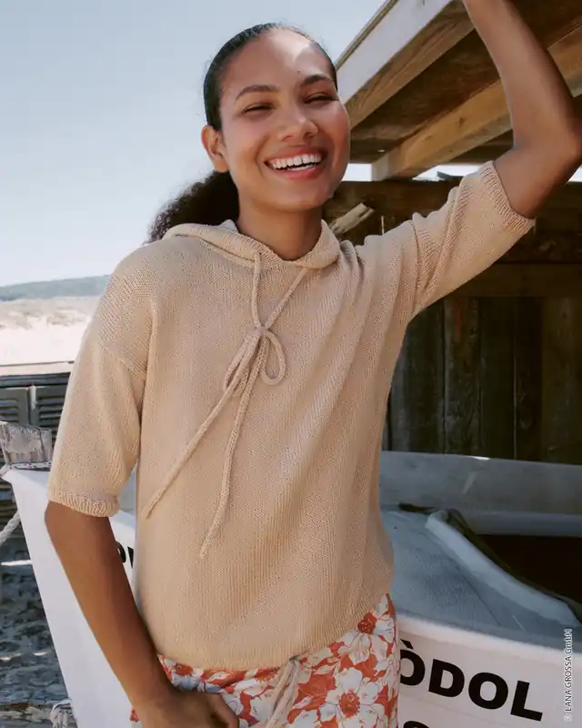 Kostenloser Versand Hoodie Mit Kordelzug aus Cotton Wool