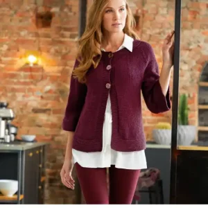 Kurze Jacke mit Halbarm aus Bingo (Melange) Großhandel