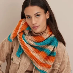 Heißes Angebot Dreieckstuch Gehäkelt aus Gomitolo Fusione