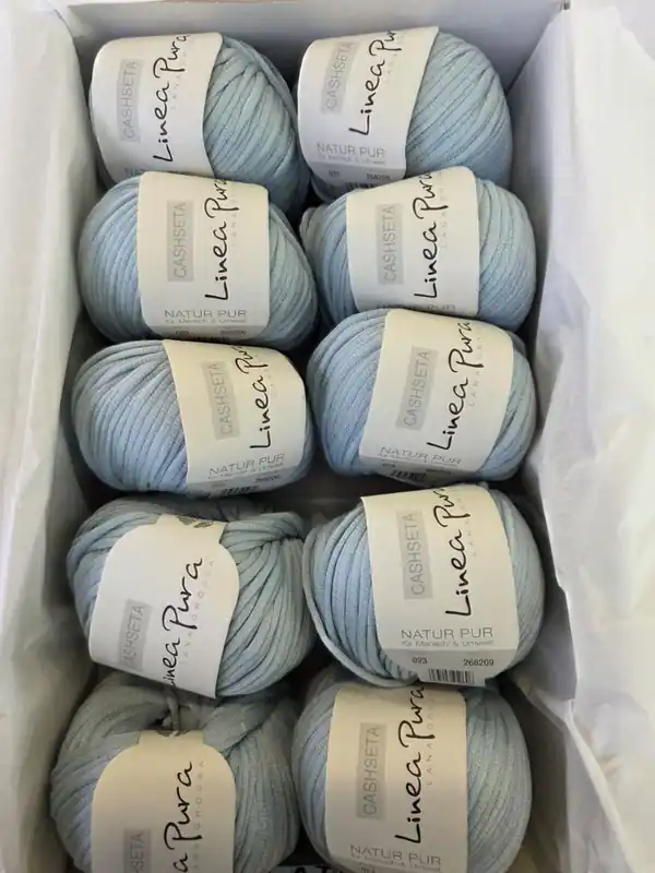 Top-Preis 500g Lana Grossa Cashseta Farbe 23 Pastellblau