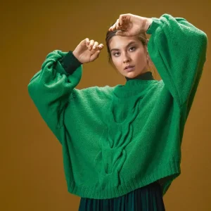 Pulli mit Zupfmuster aus Ecopuno Must-Have