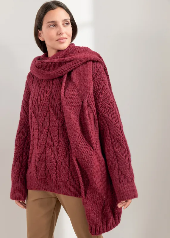 Knallerangebot Pullover Mit Ährenmuster aus Spuma