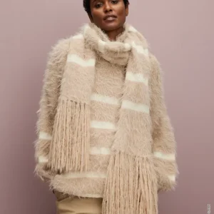 Großhandel Streifenschal Glatt Rechts aus Basta - Cool Merino Big