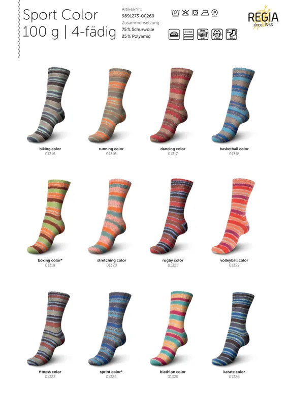 REGIA 4-fach Sport Color Preisknaller