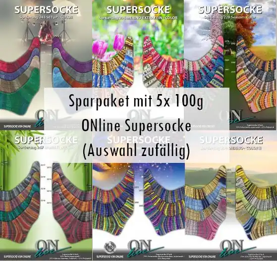 Letzte Chance Sparpaket Mix 500g Premium „ONline Supersocke“