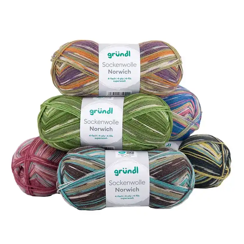 Preisreduziert Gründl Sockenwolle Norwich 4-fach