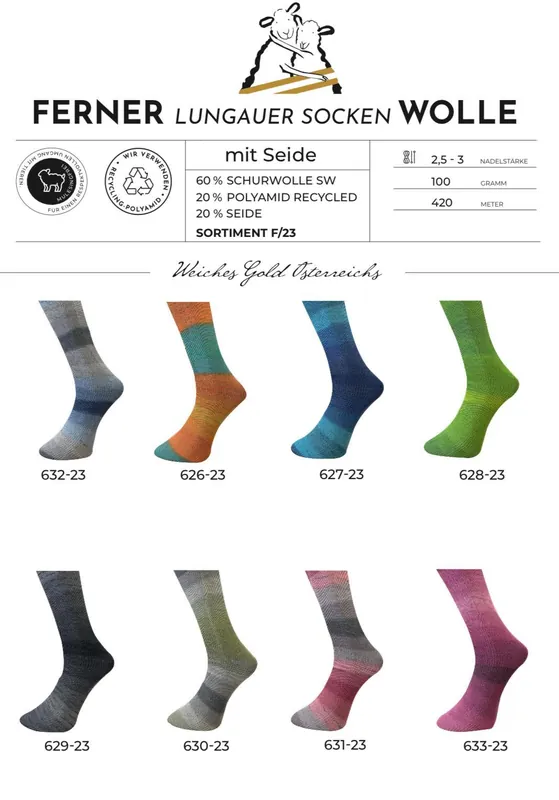 Ferner Wolle Lungauer Sockenwolle Seide Preis Gesenkt
