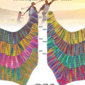 Fertigsocken aus ONline Supersocke Sort. 369 Happy Life Billig