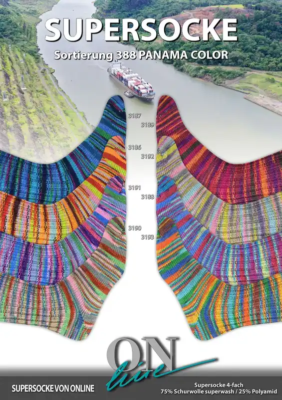 Expressversand ONline Supersocke Sort. 388 Panama Color