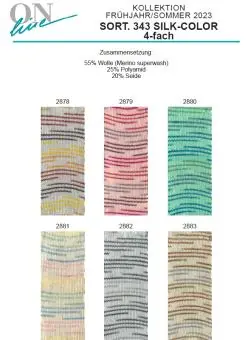 ONline Supersocke Sort. 343 Silk-Color 100g Neue Kollektion