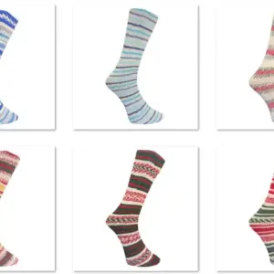 Heißes Angebot Ferner Wolle Mally Socks 6-fach Weihnachtsedition 2025