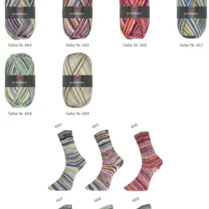 Letzte Chance Sortiment - 6x Pro Lana Golden Socks 4-fach Schönwald