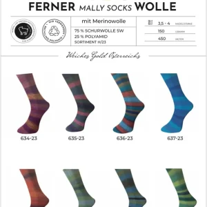 Ferner Wolle Mally Socks 6-fach Merino 2023 Versand Am Gleichen Tag
