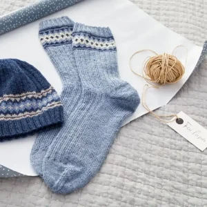 Neue Ware Socken mit Norwegerborte aus Meilenweit 50g