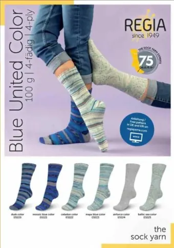 Premium REGIA 4-fach Blue United Color