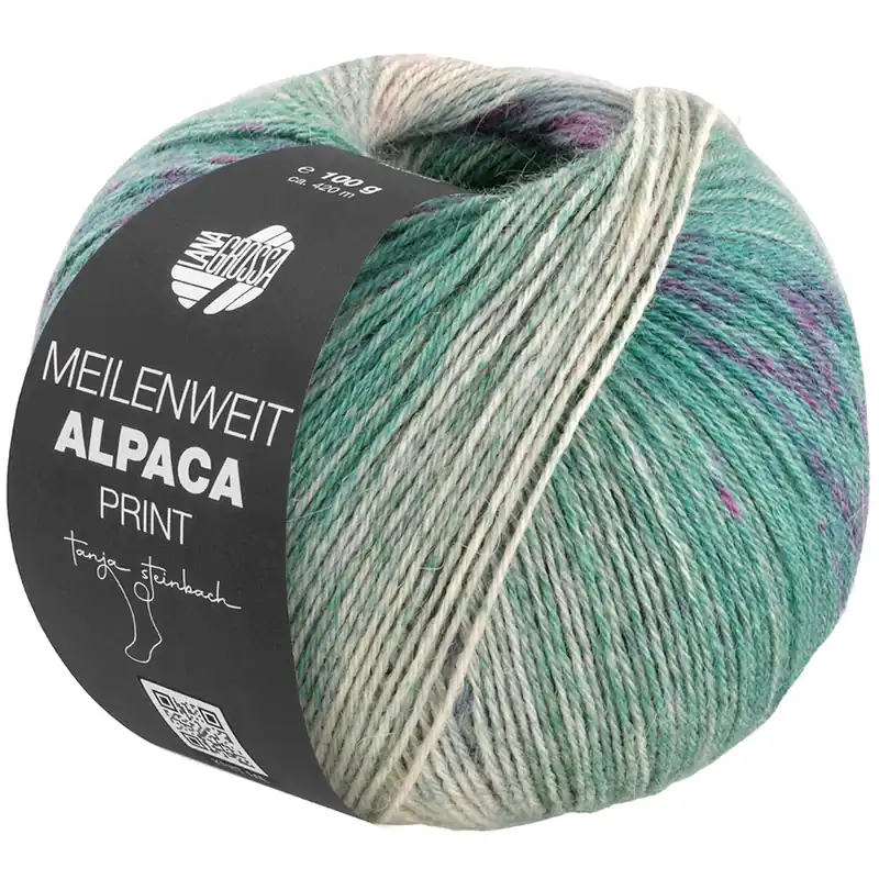 Neue Kollektion MEILENWEIT 100g Alpaca Print II