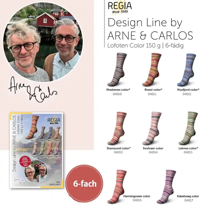 REGIA 6-fach Lofoten Color by Arne&Carlos Top-Qualität