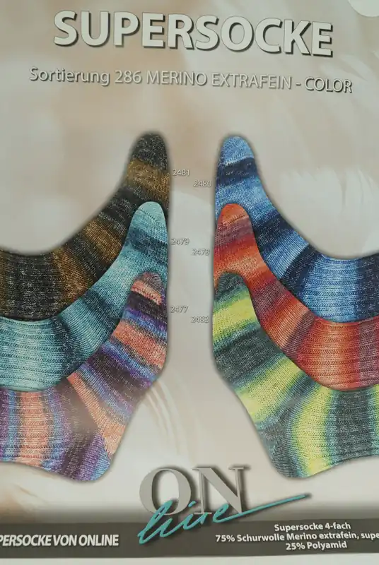 Must-Have ONline Supersocke Sort. 286 Merino Color 100g