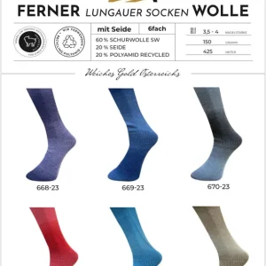 Kostenloser Versand Ferner Lungauer Sockenwolle 6-fach Seide