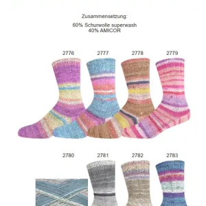 ONline Supersocke Sort. 329 Fresh-Color 100g Handgefertigt
