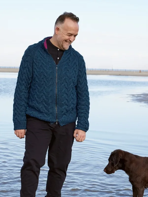 Saisonangebot Jacke mit Reißverschluss aus Cool Merino Big