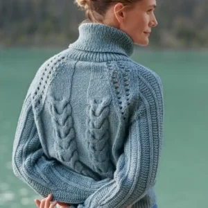 Pullover mit Zopfmuster aus Alta Moda Alpaca Finale Aktion