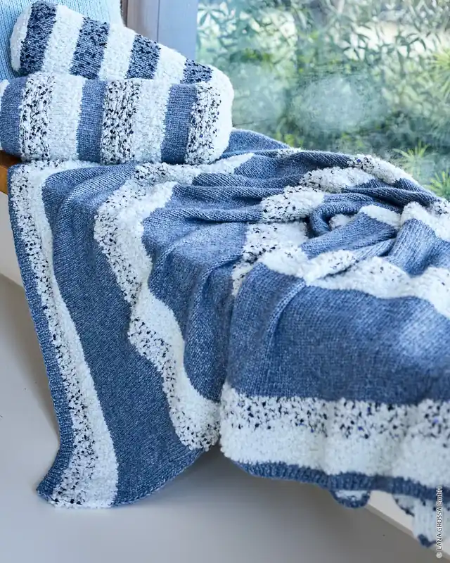 Rabatt Decke Glatt Rechts Mit Pailletten aus Orsetto & Brigitte No. 2 & Cosmo