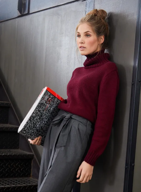 Rollkragenpullover aus Cool Wool Mélange (We Care) Super-Preis