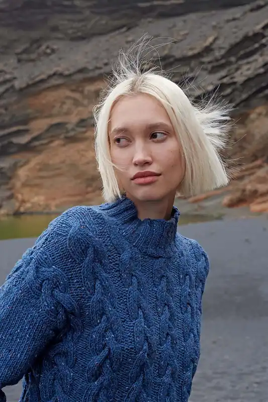 Pullover Philippa aus Donegal Tweed Top-Qualität