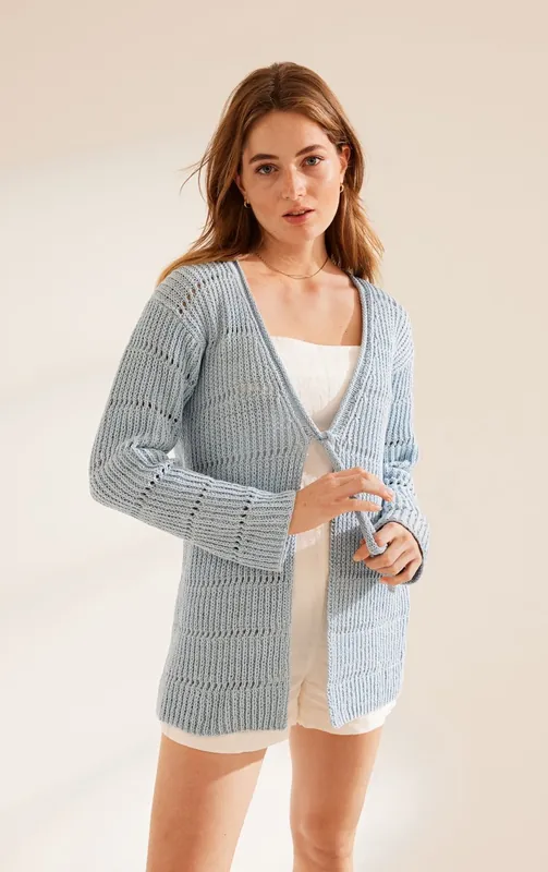 Neue Ware Cardigan mit Lochmuster aus Elastico