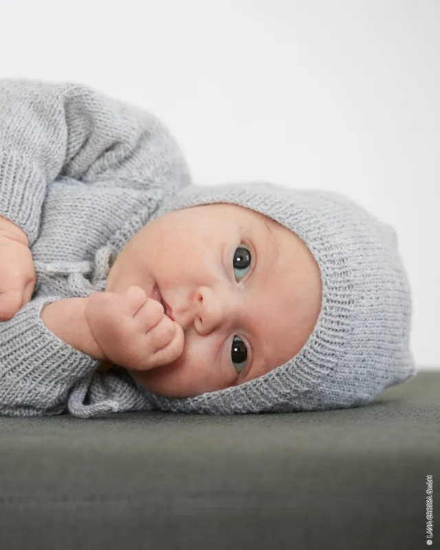 Mütze Mit Kordel aus Cool Wool Baby Letzte Chance