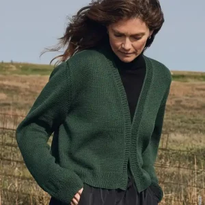 Kurzjacke Mit Strukturstreifen aus Merino Superiore Aktuell