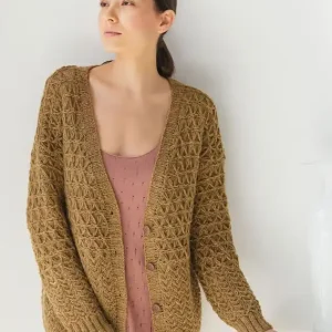 Sonderangebot Jacke im Hebenmaschenmuster aus Alta Moda Alpaca