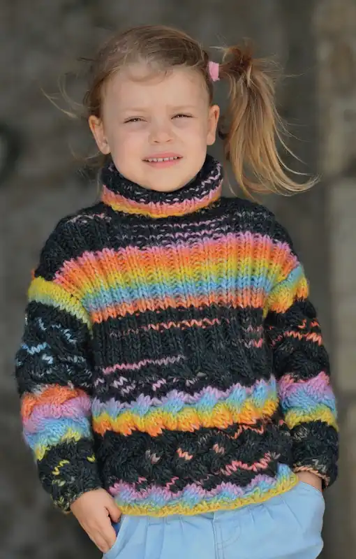 Meistverkauft Kinderpulli mit Rollkragen aus Linie 359 Fano