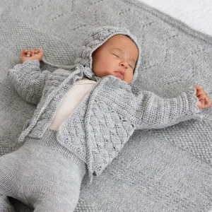 Häkeljäckchen Mit Muschelmuster aus Cool Wool Baby Weltweiter Versand