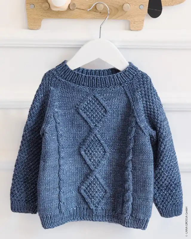 Pullover Mit Rautenmuster aus Cool Wool Big Vintage Günstig
