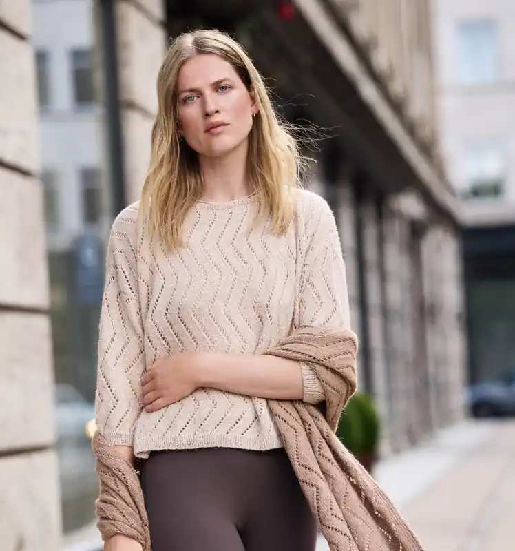 Pullover aus Natural Lama Fine Heißes Angebot