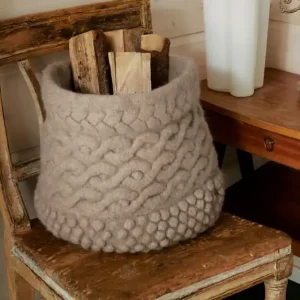 großer Filzkorb aus Feltro Uni Neue Ware