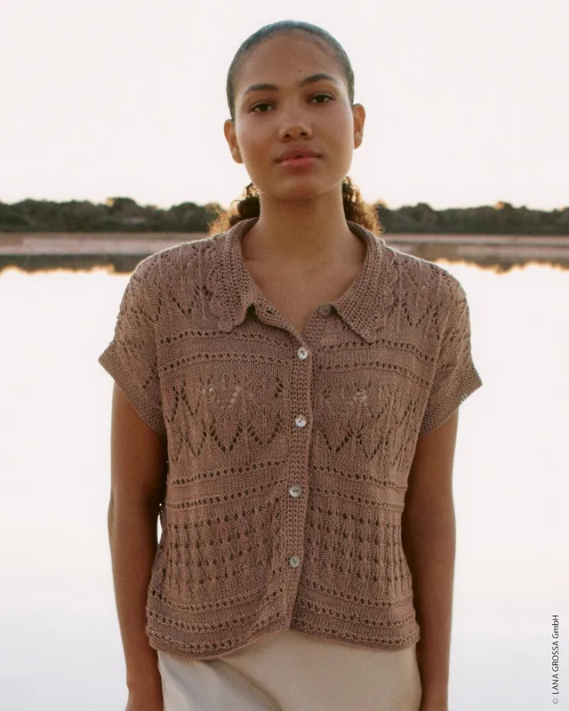 Direkt Vom Hersteller Weste Im Lochmustermix aus Solo Lino