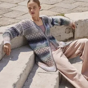 Jacke Gehäkelt Jordin aus Quattro Dégradé Gleich Bestellen