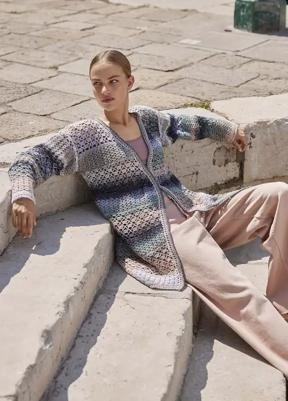 Jacke Gehäkelt Jordin aus Quattro Dégradé Gleich Bestellen