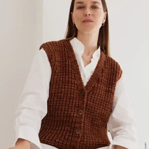 Saisonangebot Weste Mit Strukturmuster aus Vintage Superchunky