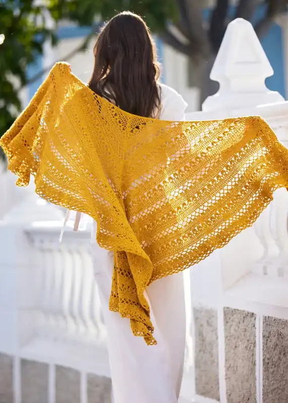 Häkel-Dreiecktuch aus LandLust Sommerseide Solange Der Vorrat Reicht