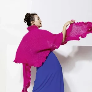 Begrenztes Angebot Dreiecktuch aus Mohair Luxe