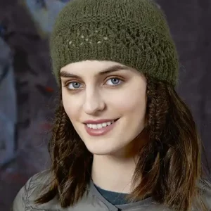 Sofort Bestellen Mütze mit Ajourmuster aus Malou Light