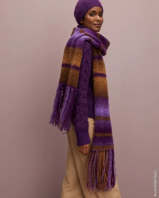 Rabatt Schal Glatt Rechts aus Gigante