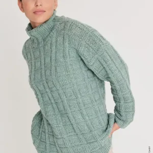 Pullover Im Würfelmuster aus Alta Moda Cashmere 16 Neuheit