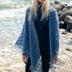 Im Trend Häkeltuch Mit Borte aus Natural Superkid Tweed