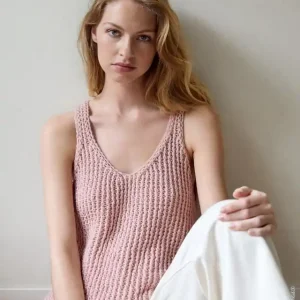 Sichere Zahlung Top Im Rippenstrukturmuster aus Summer Softness